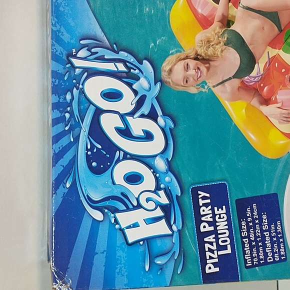 Pizza Shaped Pool Float Lounger 70.9" Long x 48" Wide - Picture 3 of 11